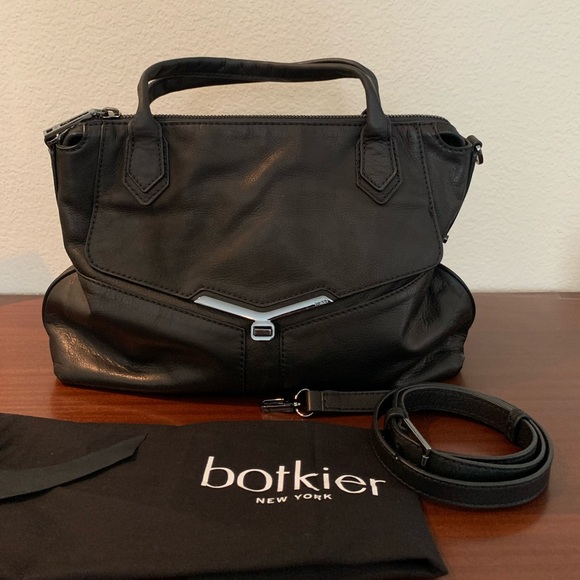 Botkier Black Leather Satchel - Picture 1 of 4